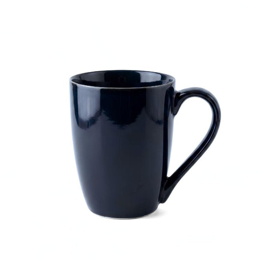 Navy blue Eclipse Coffee Mug made of premium porcelain with a glossy finish and comfortable handle, perfect cozy coffee mug for everyday use