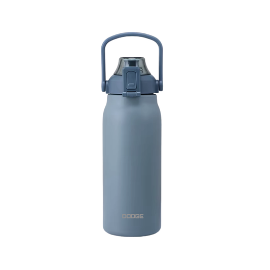 Dodge Fitness Charger 1700 ml stainless steel insulated water bottle with flip-top lid and integrated handle in multiple colors