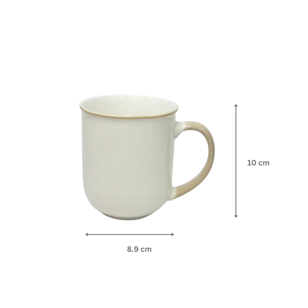 Nertz Aurora Sip Mug Gloss ceramic coffee mug with glossy green finish and ergonomic handle