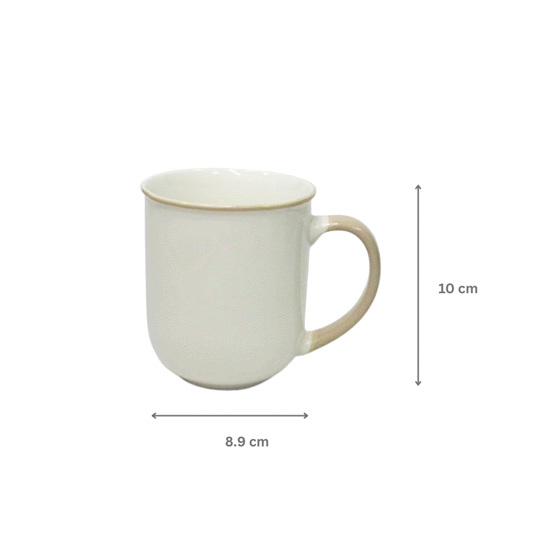 Nertz Aurora Sip Mug Gloss ceramic coffee mug with glossy green finish and ergonomic handle