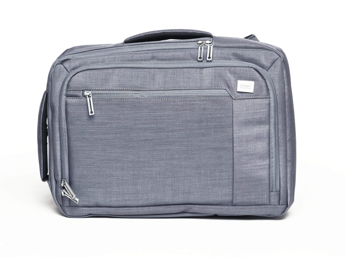 Urban Edge Backpack in grey with fine texture and spacious design for professionals