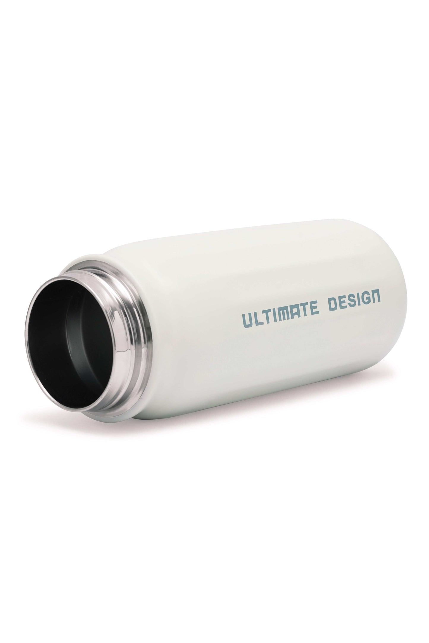 Black and white Ultimate Hydra stainless steel bottle with double-wall insulation and flip-top lid