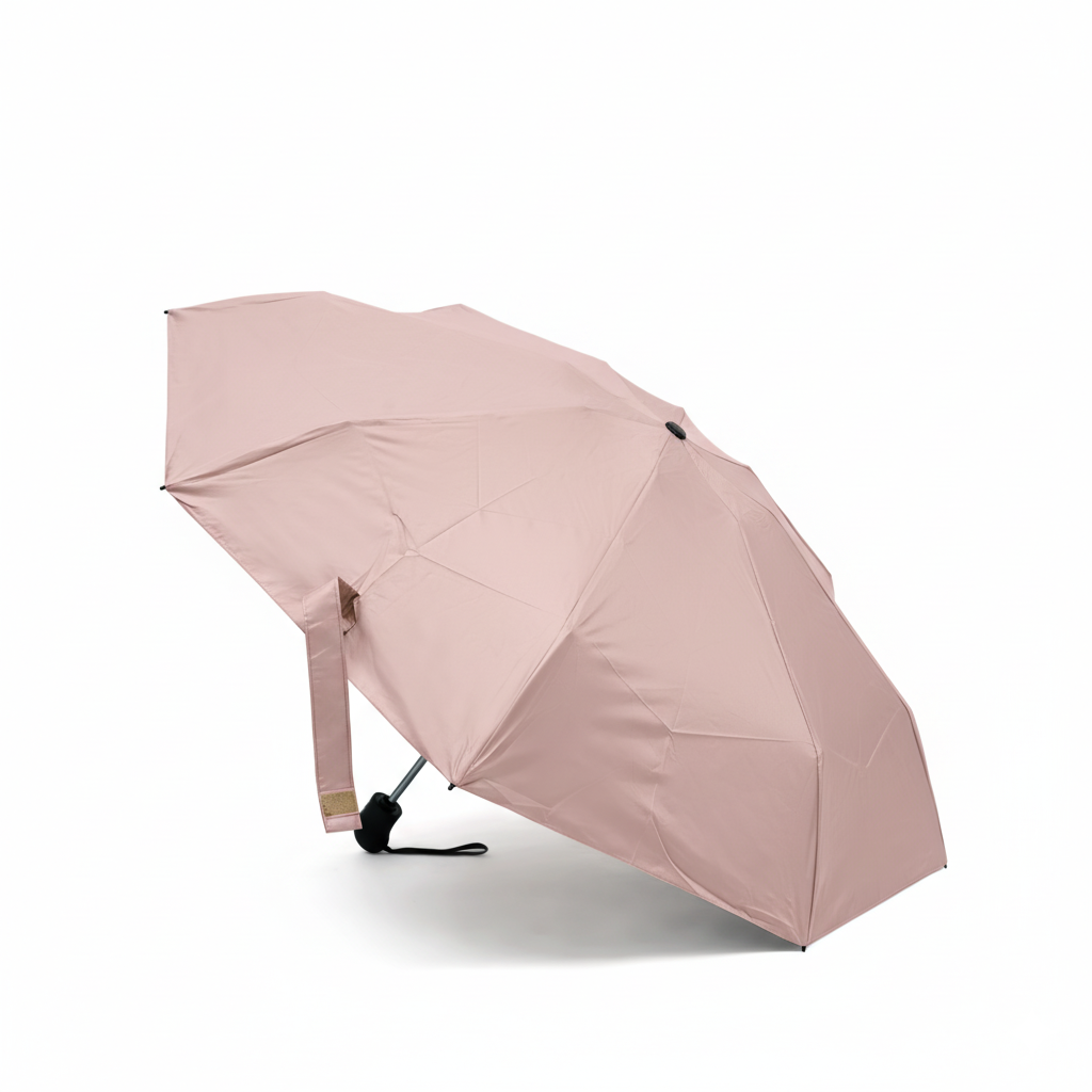 Rainloom Umbrella automatic 3-fold green pongee canopy windproof compact design