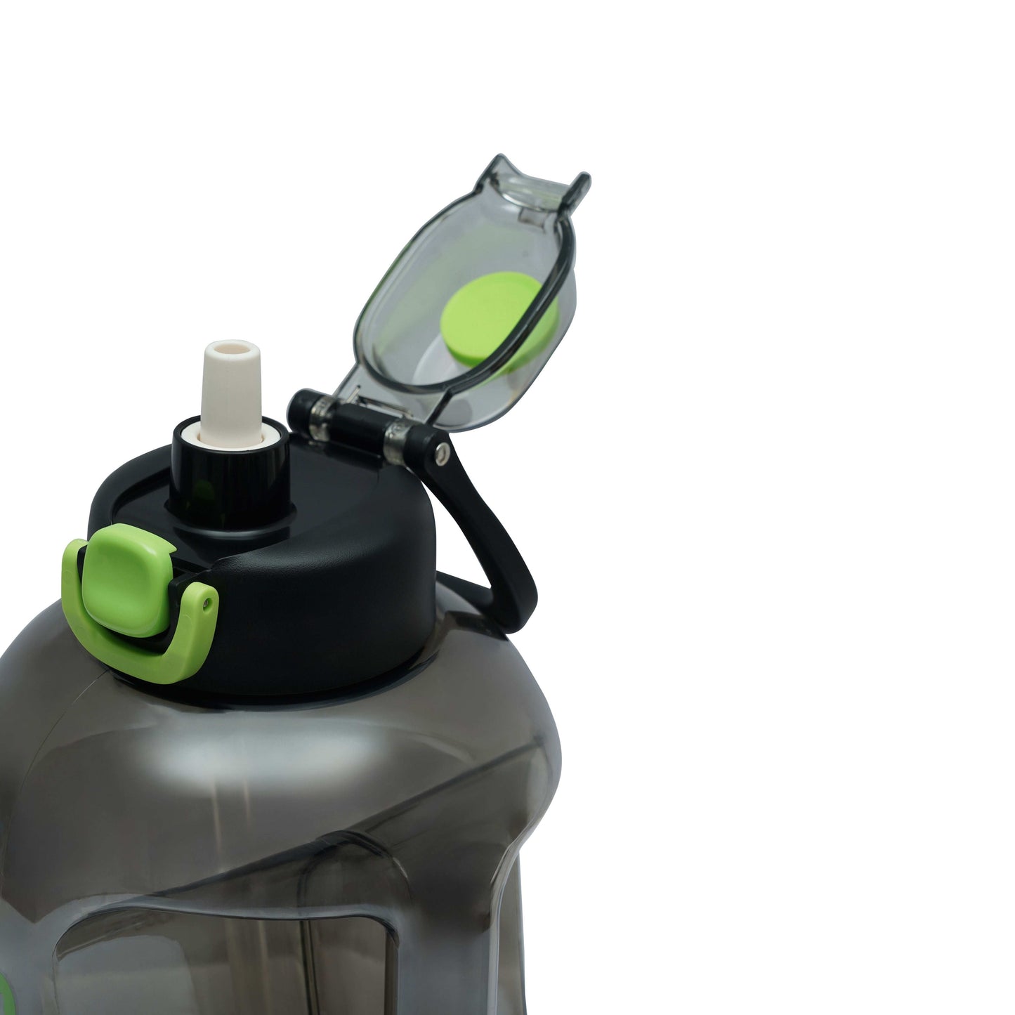 Nertz MegaGrip purple gym water bottle with dual handles and flip-top lid for easy hydration