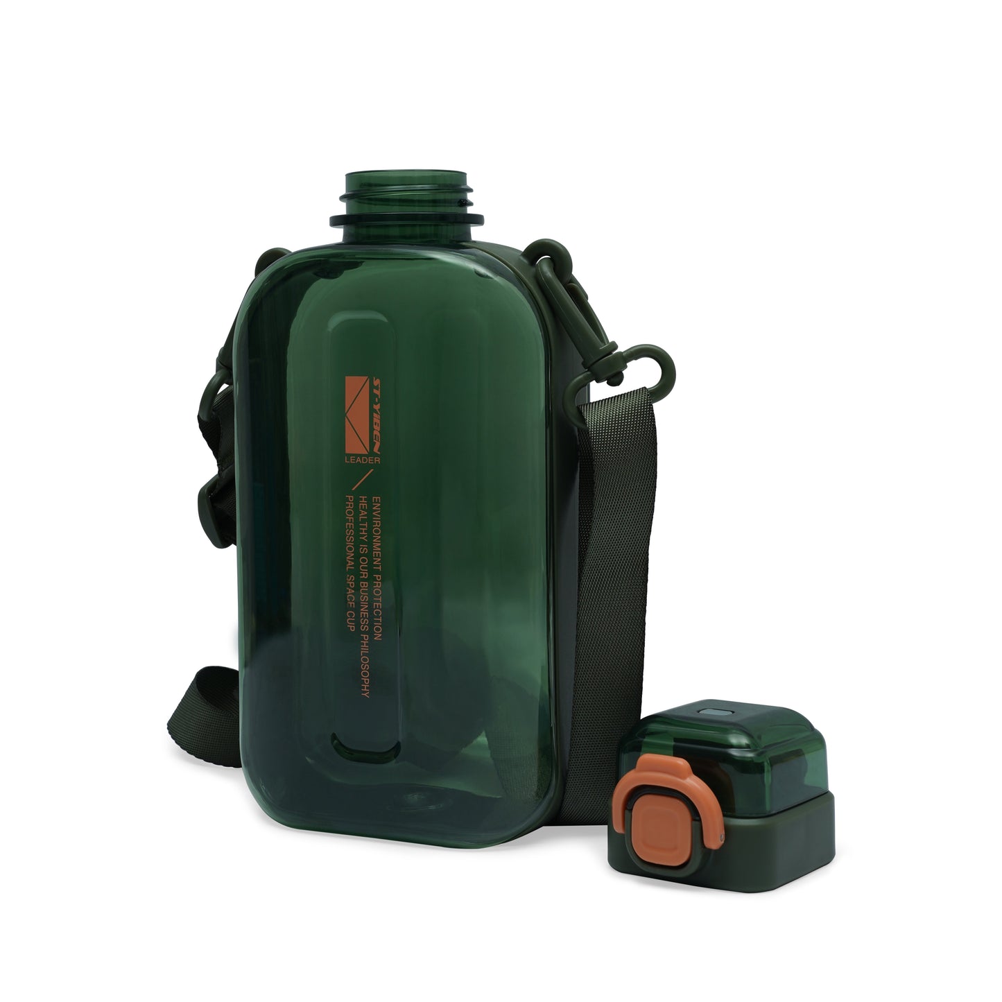 Nertz Infynity hydration bottle 750ml with flip-top lid and fabric sling strap in multiple colors
