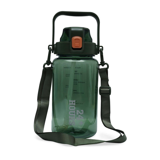 Nertz Enduro 1500ml durable water bottle with flip-top lid and sling strap for easy hydration