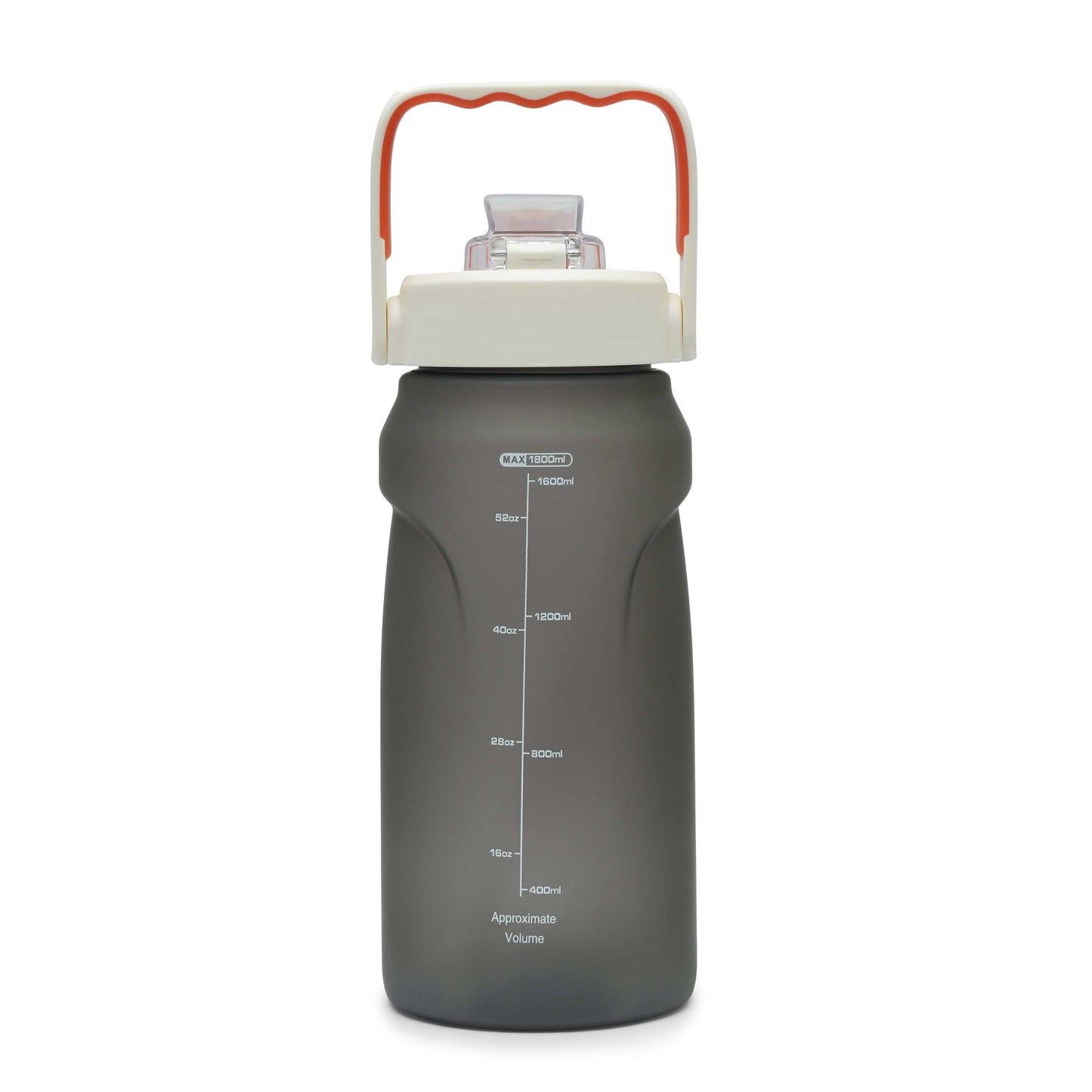 Nertz Aquabolt 1.8L BPA-free green water bottle with flip-top lid and integrated handle for gym and travel hydration