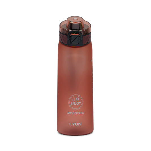 Nertz Flexflow ergonomic BPA-free water bottle with flip-top lid and fabric handle in multiple colors