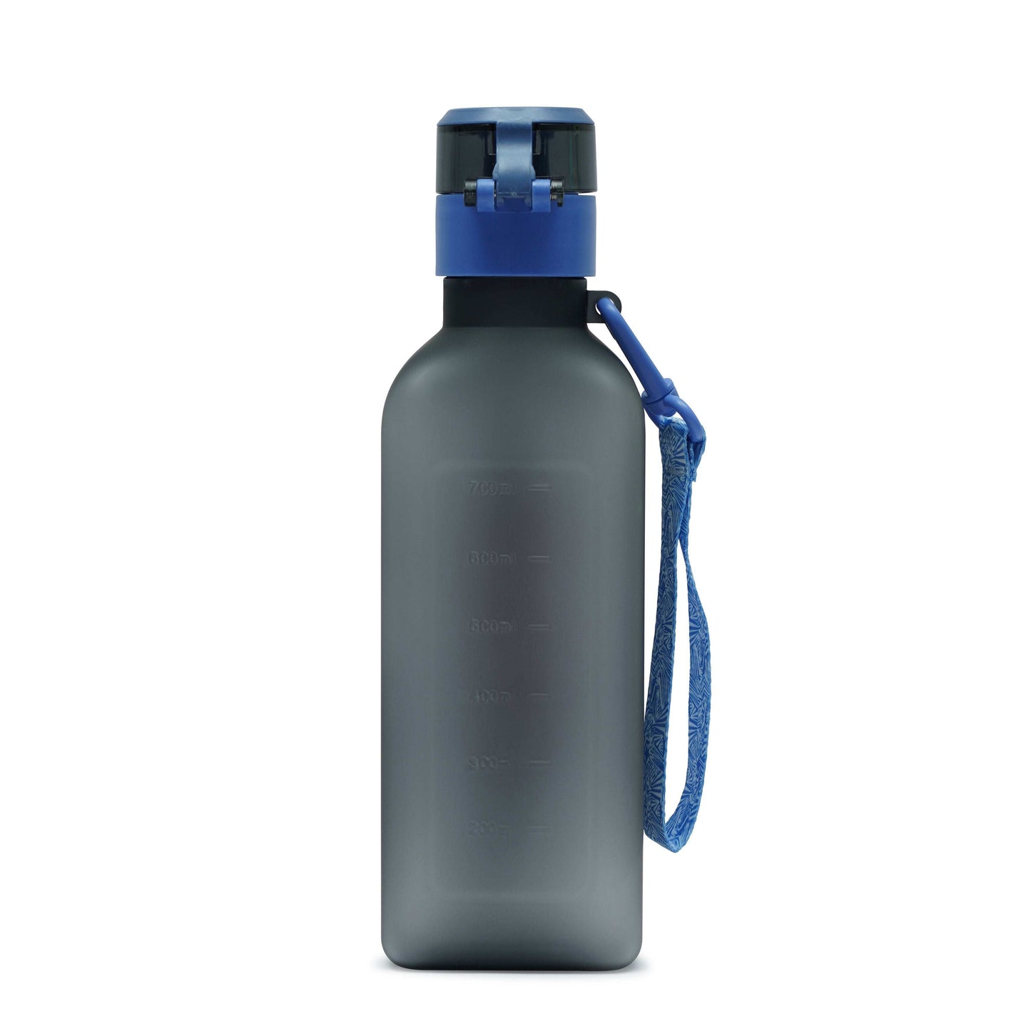 Nertz AeroFuel sporty water bottle with flip-top lid, fabric loop, and BPA-free plastic in multiple colors