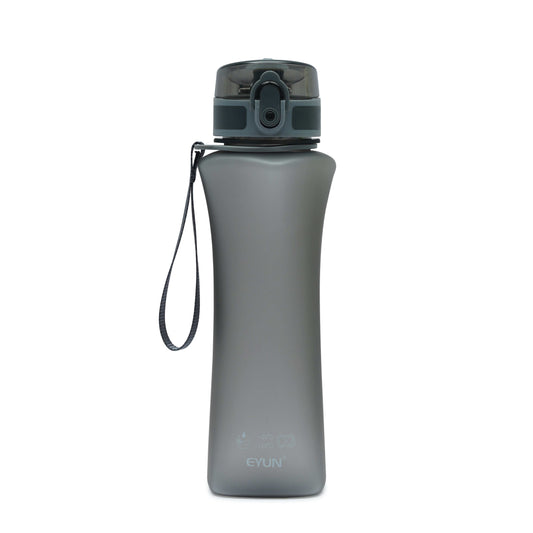 Nertz PulseFlow ergonomic BPA-free water bottle with flip-top lid and fabric loop handle