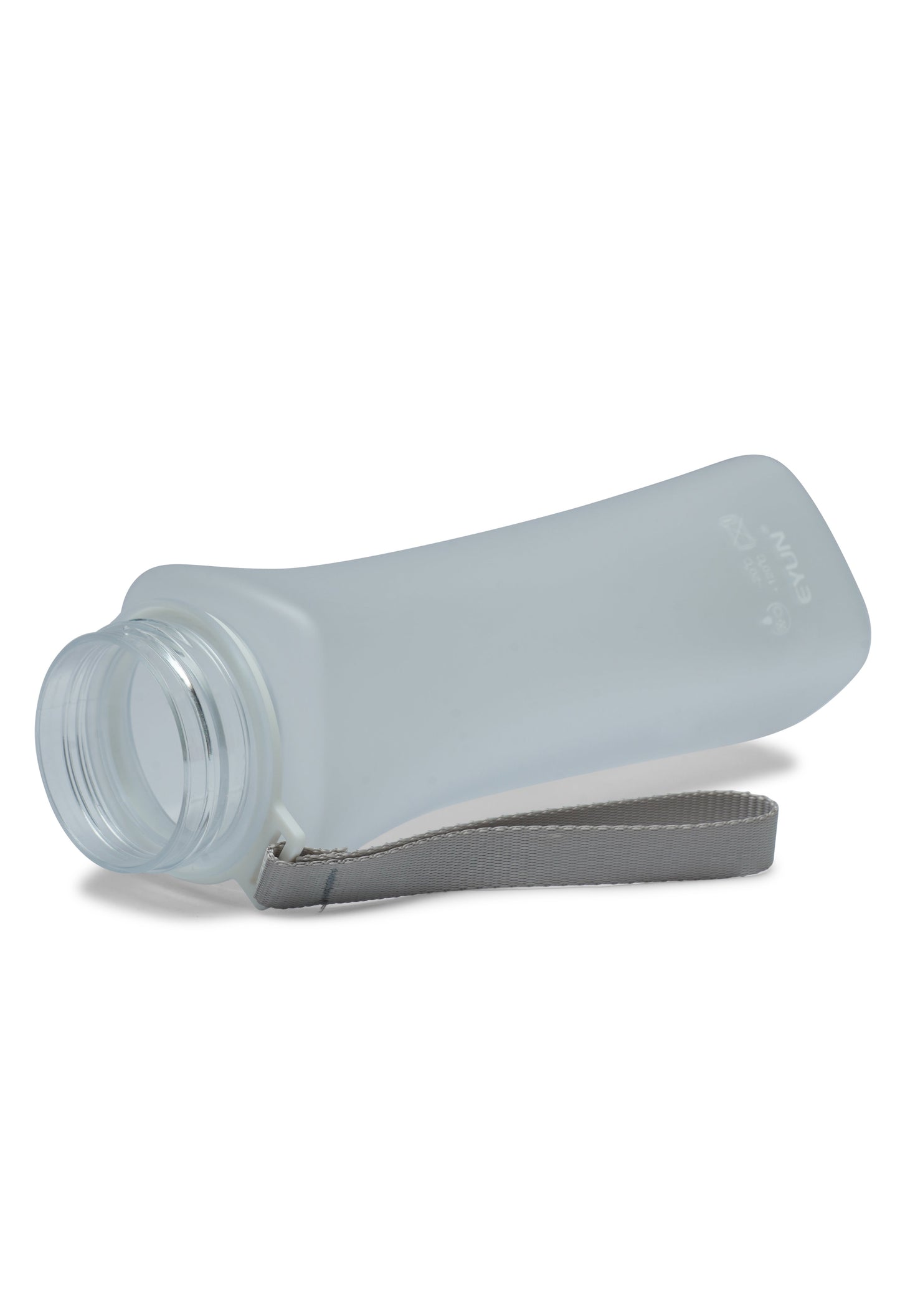Nertz PulseFlow ergonomic BPA-free water bottle with flip-top lid and fabric loop handle in multiple colors
