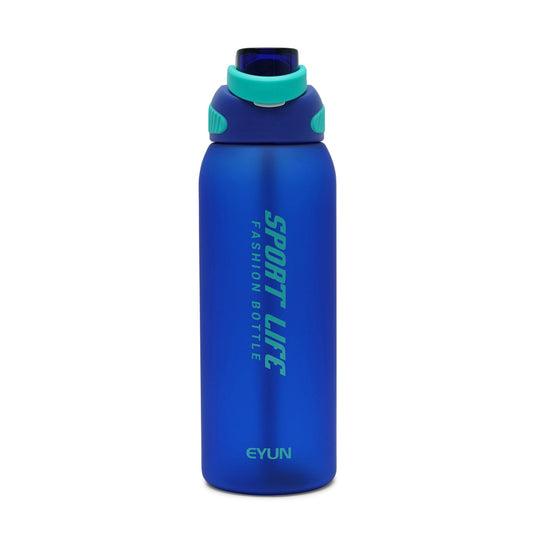 Nertz Turbo 1.5L BPA-free water bottle with flip-top lid, integrated handle, and removable straw in multiple colors