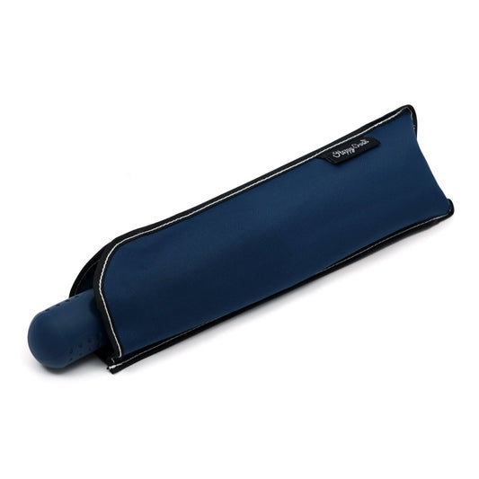 DripShield Umbrella with automatic open-close, windproof aluminum frame, and compact three-fold design