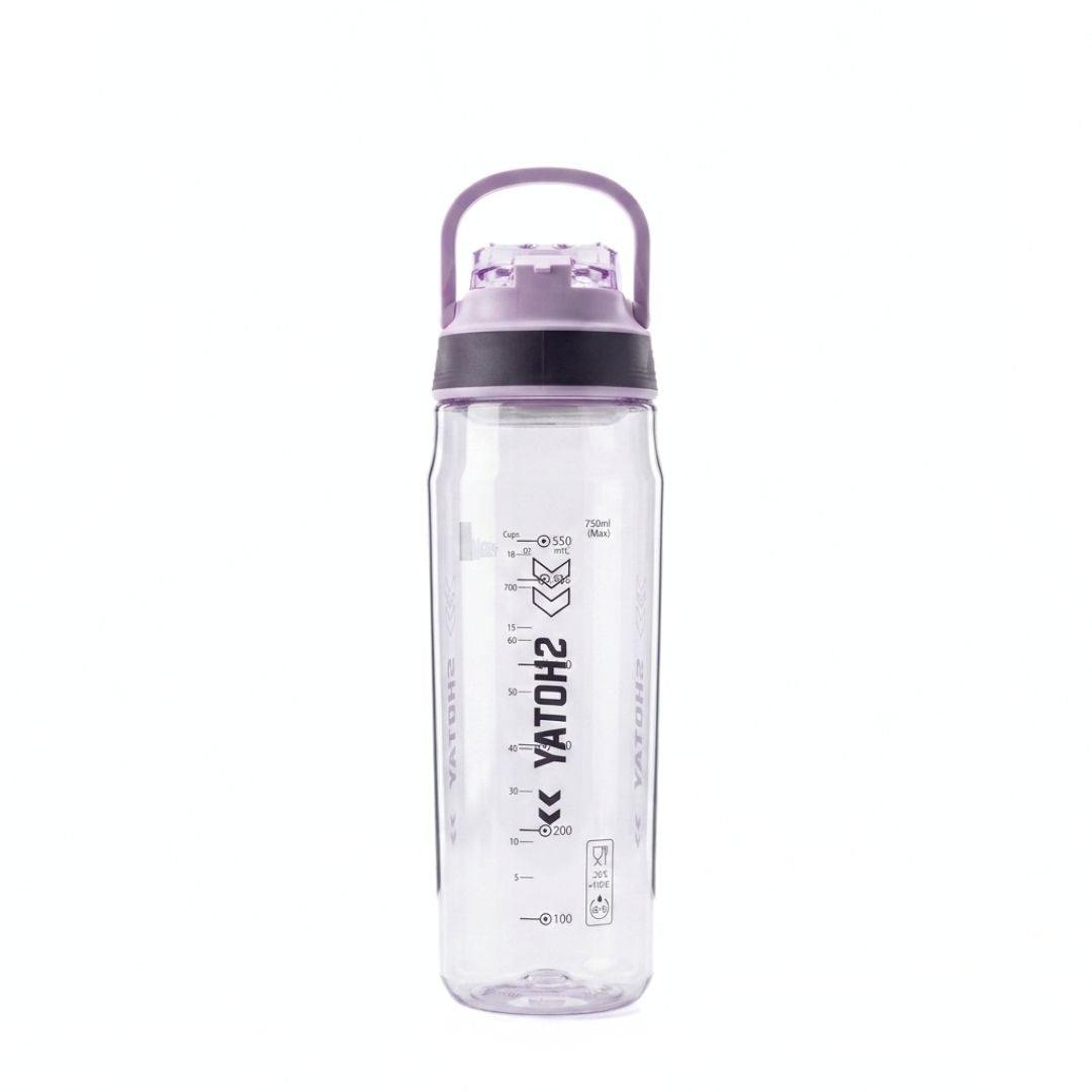 Nertz Aqua high-capacity water bottle with BPA-free plastic, leak-proof flip-top lid, built-in strainer, and ergonomic grip for daily hydration
