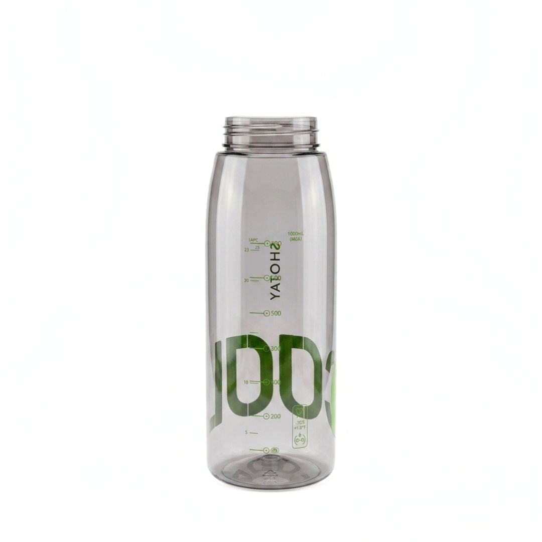 Nertz Wave high-capacity water bottle with flip-top lid, built-in strainer, and soft fabric handle in pink