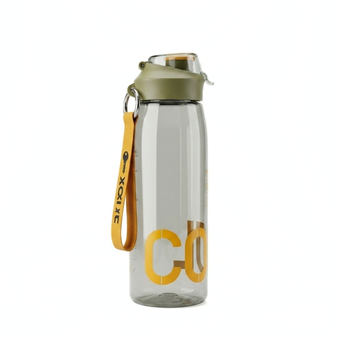 Pink Nertz Wave high-capacity water bottle with flip-top lid and built-in strainer for gym and travel use