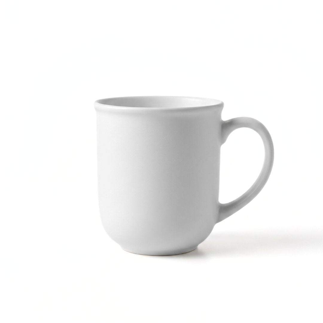 Nertz Aurora Sip Mug matte ceramic coffee mug with ergonomic handle in grey color