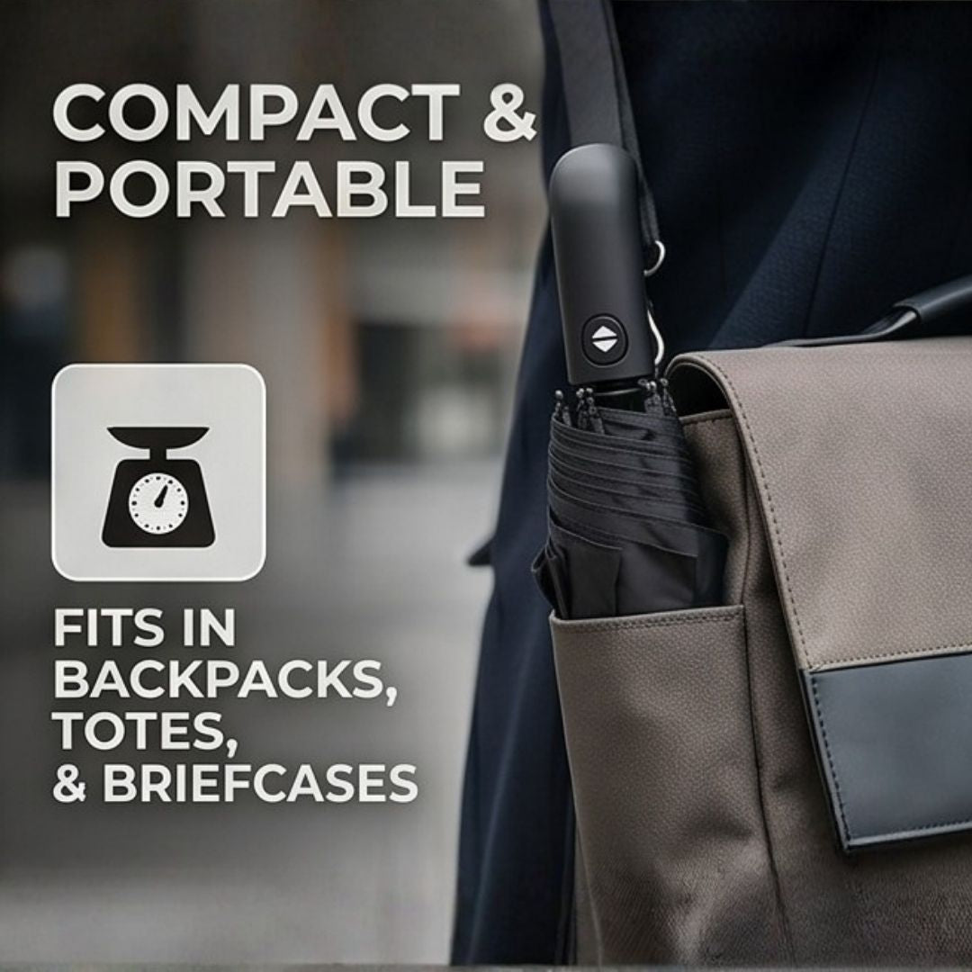 NertZ.in Sleek Shield J umbrella stored in a bag pocket