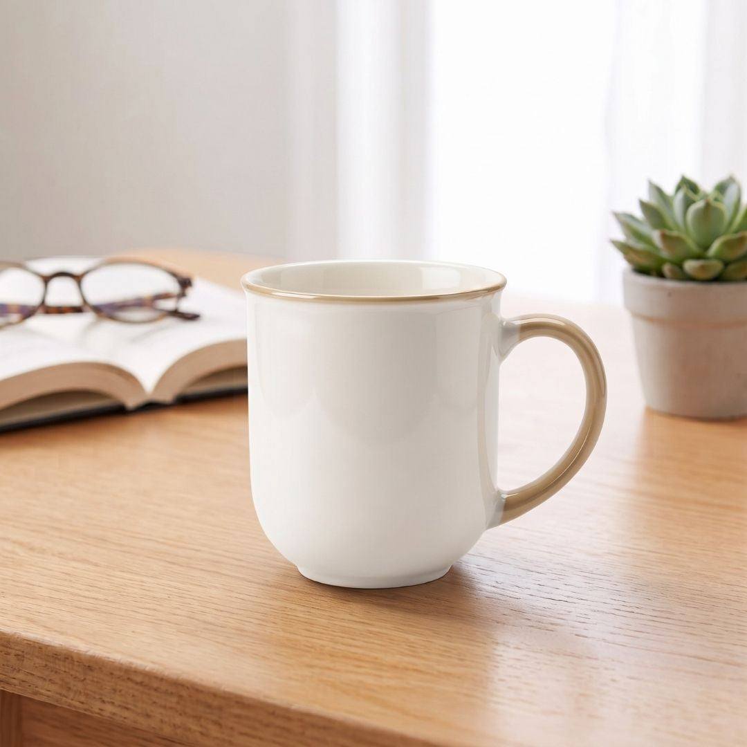 Nertz Aurora Sip Mug Gloss ceramic coffee mug with glossy finish and ergonomic handle in multiple colors