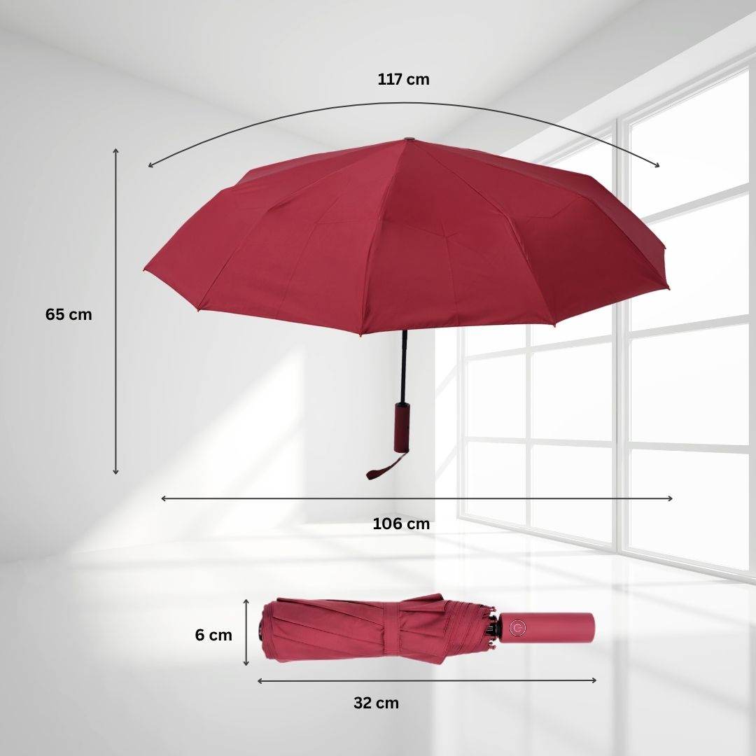 CloudShade Umbrella with reinforced 10-rib frame and automatic open/close, available in multiple colors