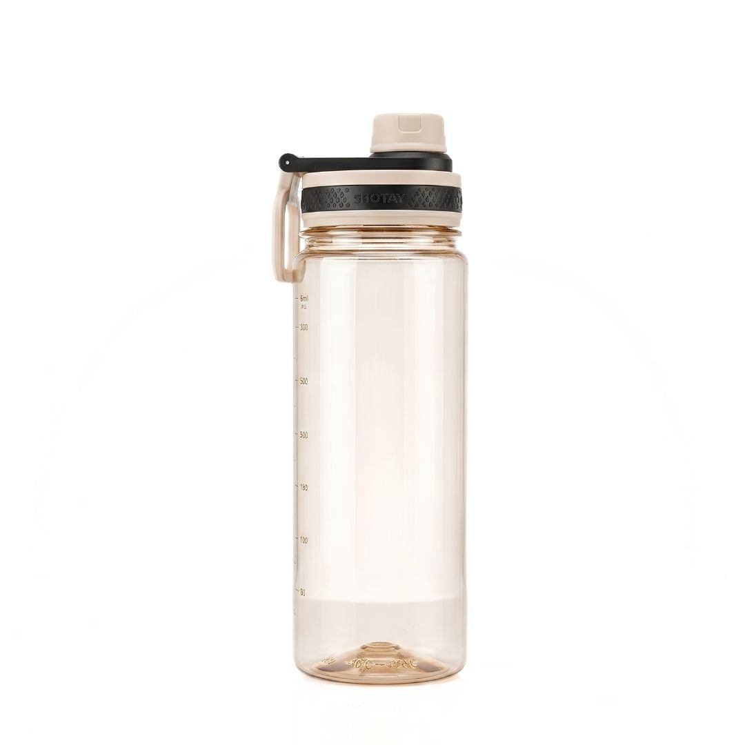 Nertz Sprint high-capacity water bottle with screw-top lid and built-in strainer in green