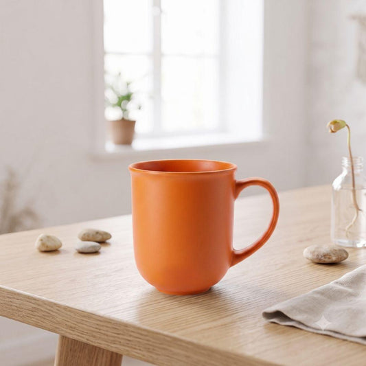 Nertz Aurora Sip Mug matte ceramic coffee mug with ergonomic handle in grey and black colors