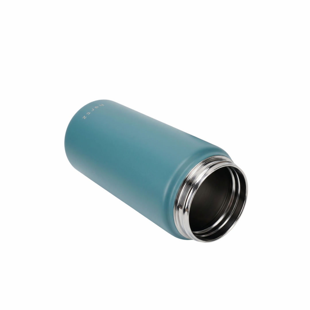 NertZ.in Grand Sippers 1200, a teal insulated bottle with a wide mouth and stainless steel rim