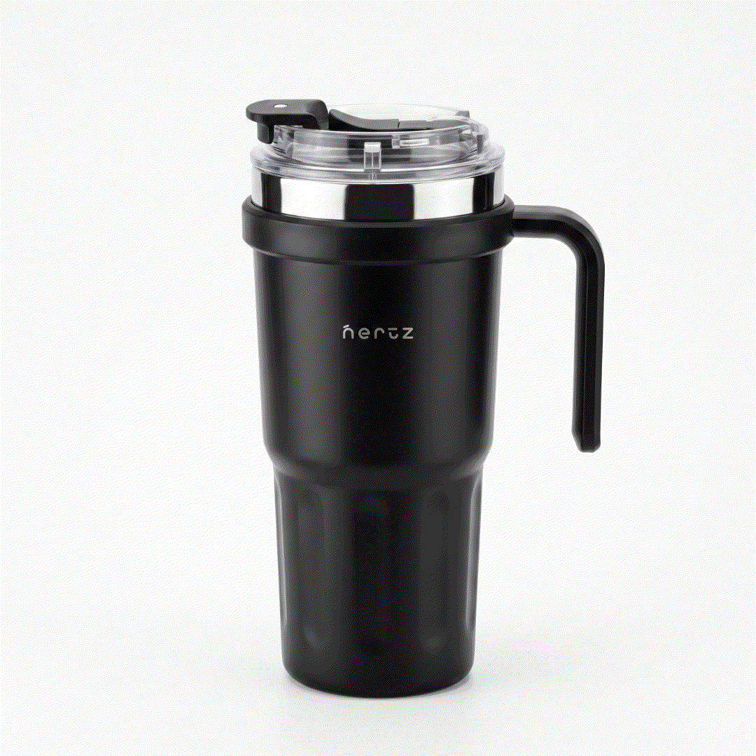 Nertz Groove insulated stainless steel water bottle with grooved grip and interchangeable lids