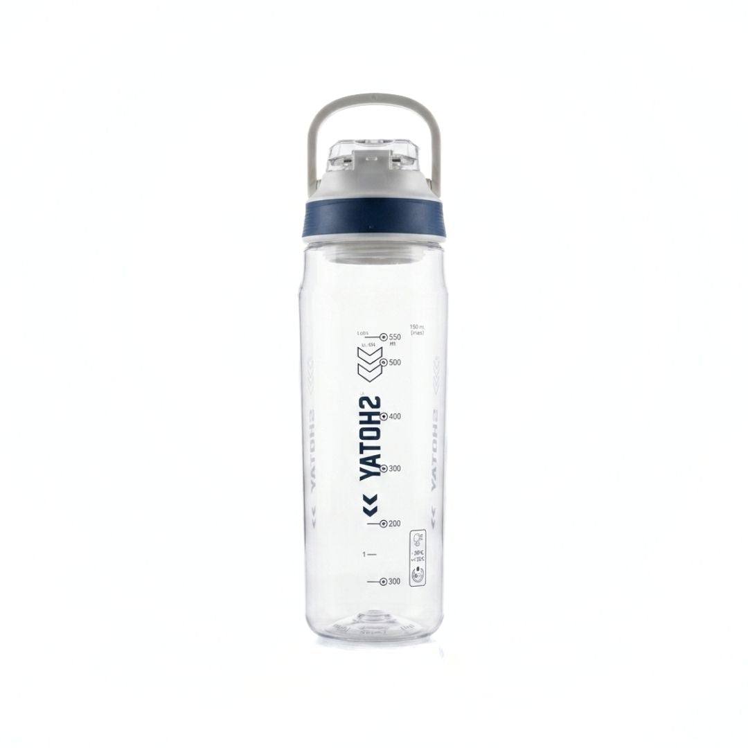 Nertz Aqua high-capacity BPA-free water bottle with leak-proof flip-top lid and built-in strainer for everyday hydration
