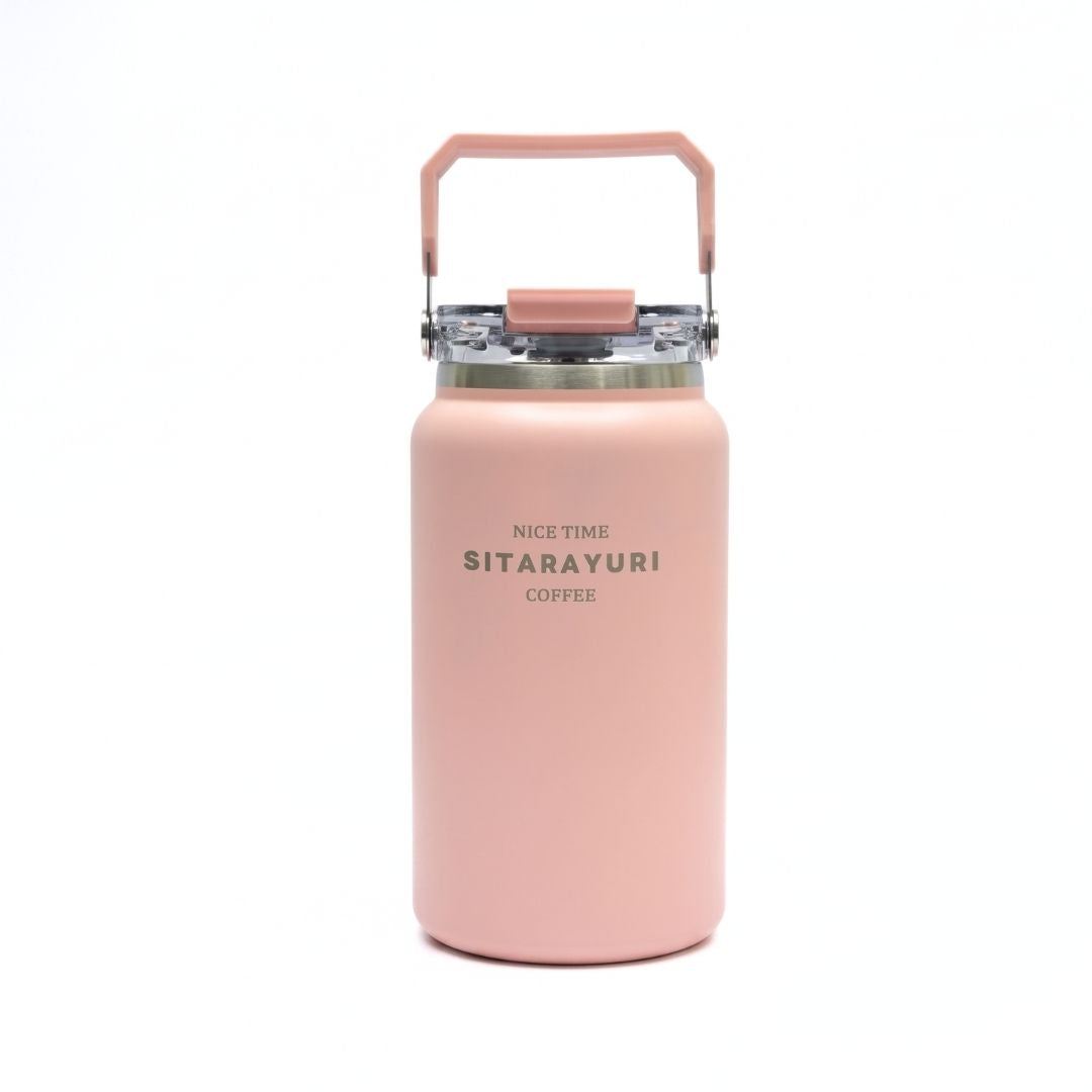 HydroVault water bottle 1200ml stainless steel insulated with carry handle and spill-proof lid