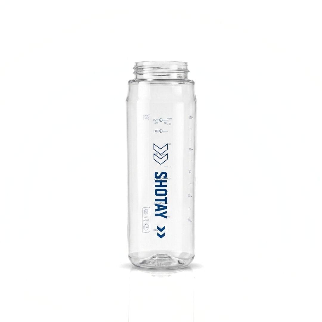 Nertz Aqua high-capacity water bottle with leak-proof flip-top lid and built-in strainer, lightweight BPA-free plastic design for gym and travel hydration