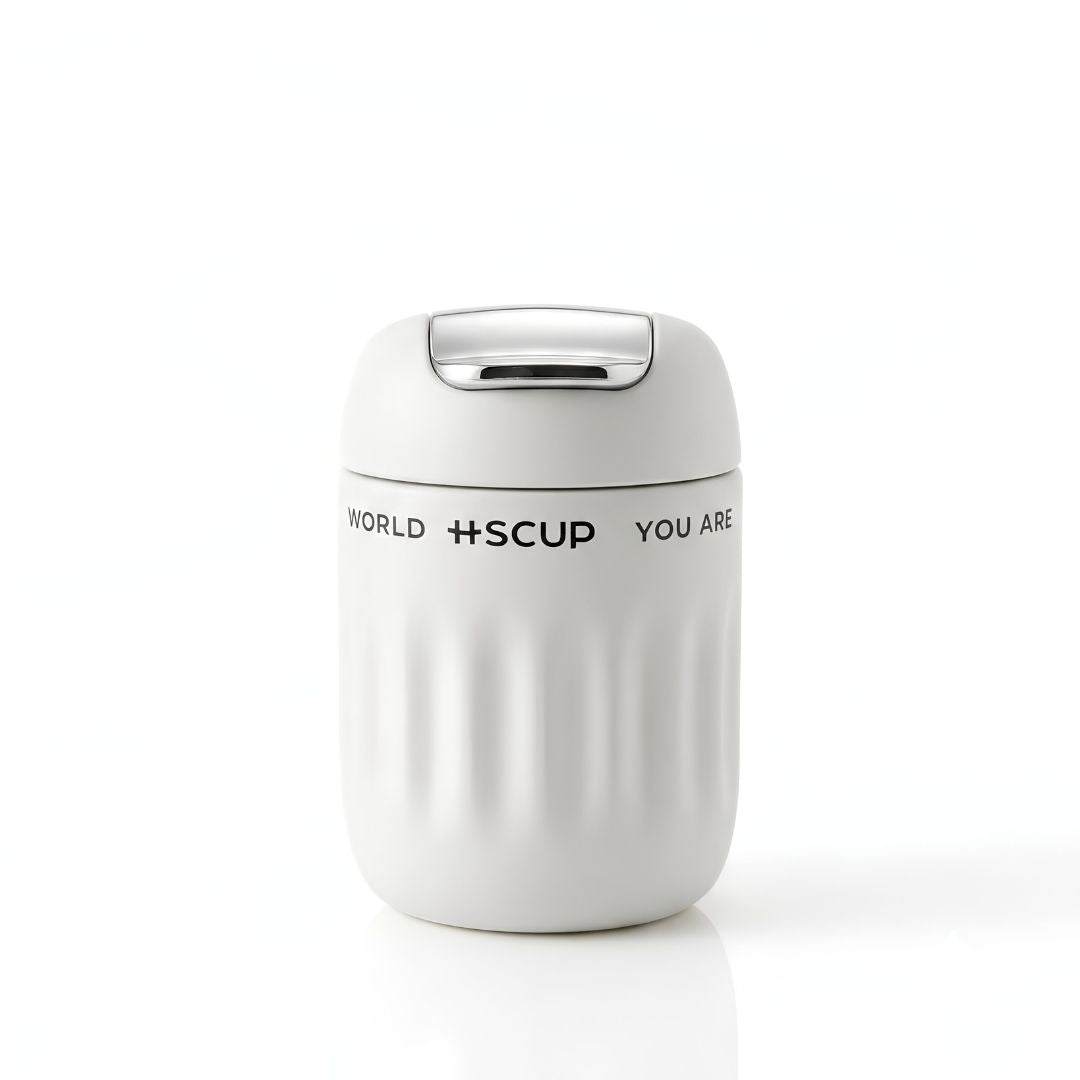 Nertz Celera 220ml insulated stainless steel coffee cup with spill-proof flip-top lid for hot and cold beverages by Neox Sippers
