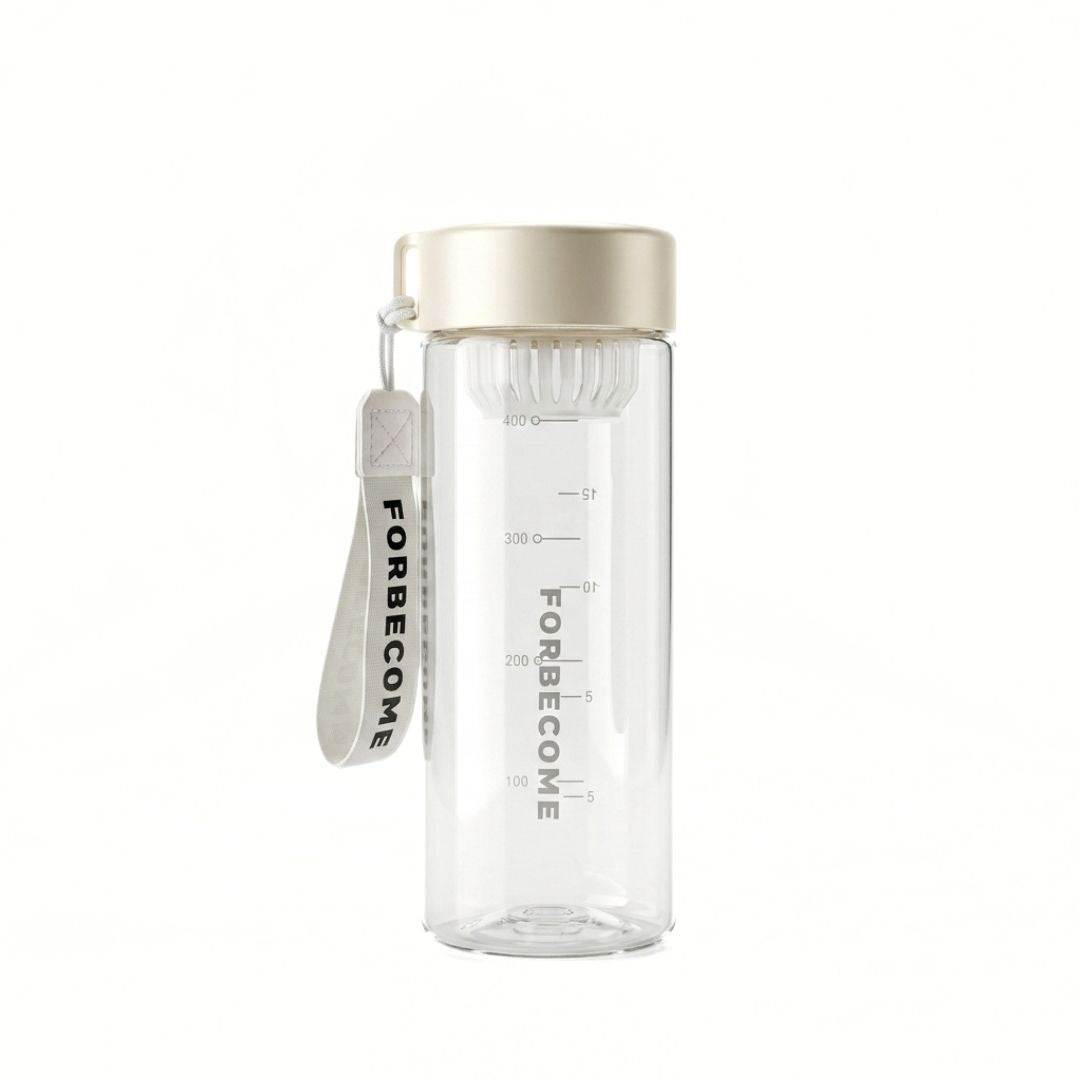 Nertz Thryve BPA-free water bottle with screw-top lid and integrated handle for gym and travel hydration