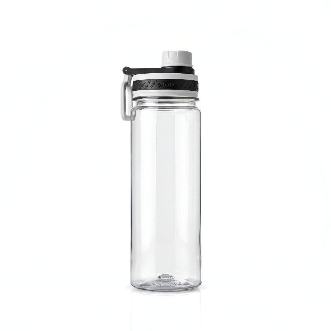 Nertz Sprint high-capacity water bottle with screw-top lid and integrated handle for gym and travel use