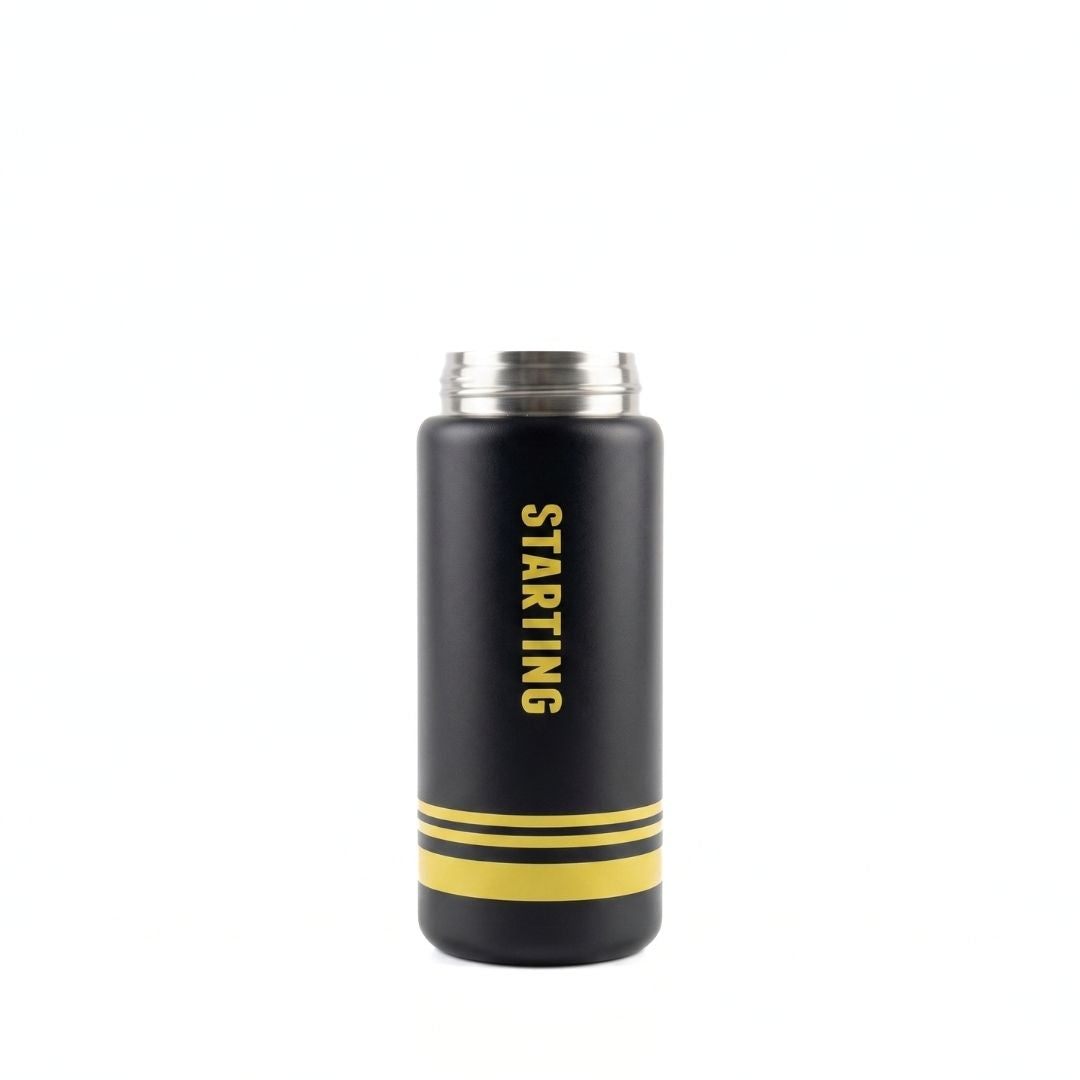 Nertz Solis insulated stainless steel bottle with ergonomic handle and double-wall vacuum insulation for hot and cold drinks