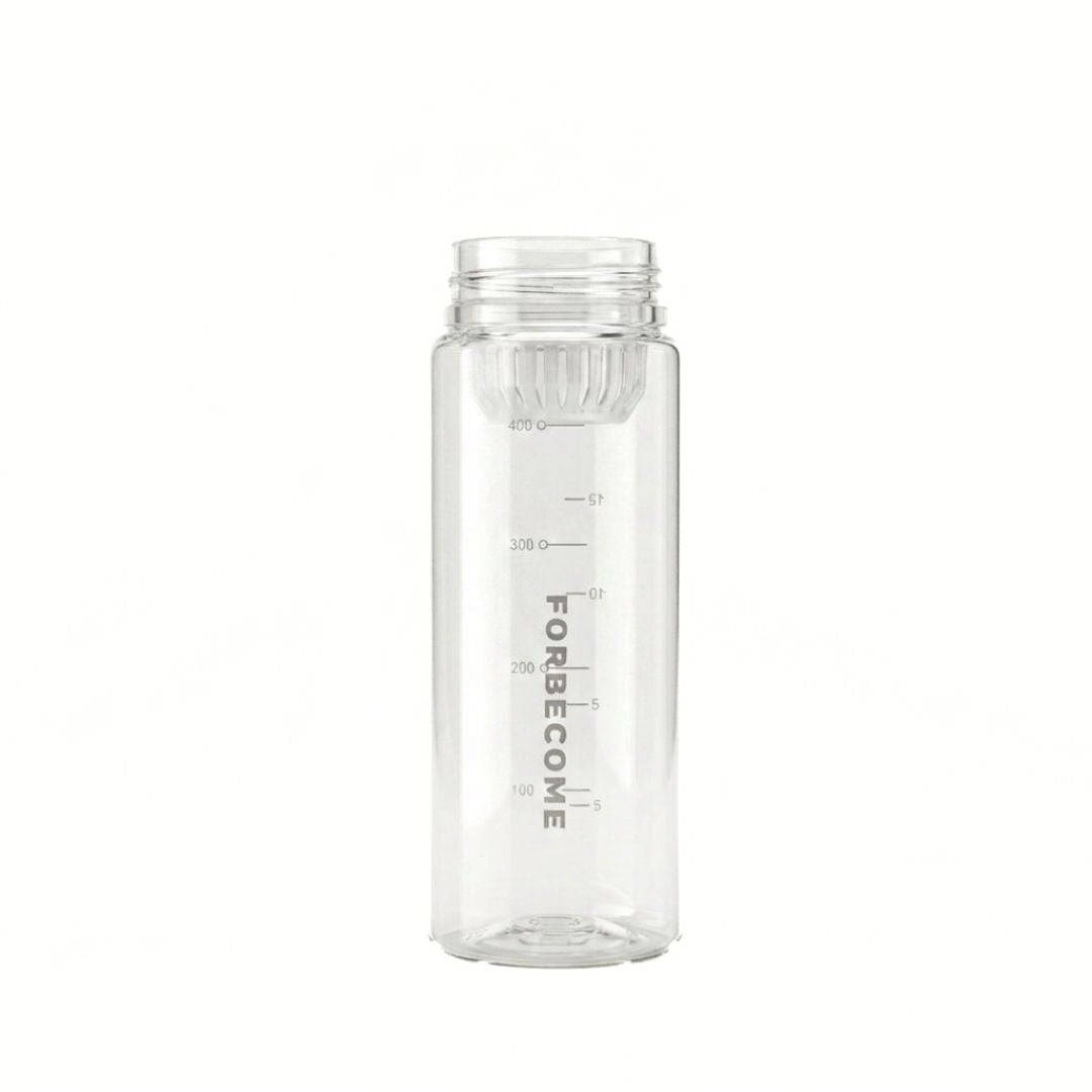 Nertz Hydrion high-capacity water bottle with screw-top lid and built-in strainer for gym and travel use