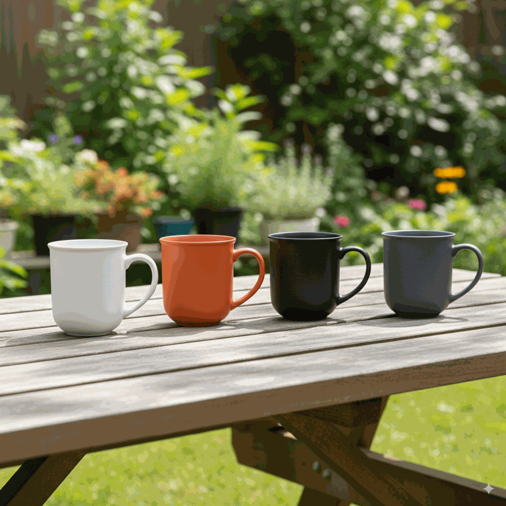 Nertz Aurora Sip Mug matte ceramic coffee mug with ergonomic handle in grey color