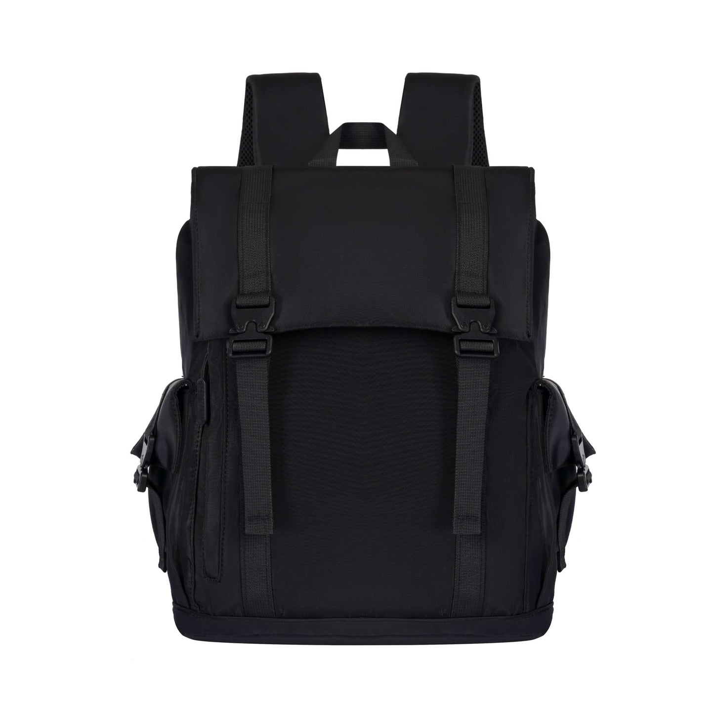 Black and grey LW Backpack made of water-resistant Oxford fabric with multiple compartments and anti-theft design