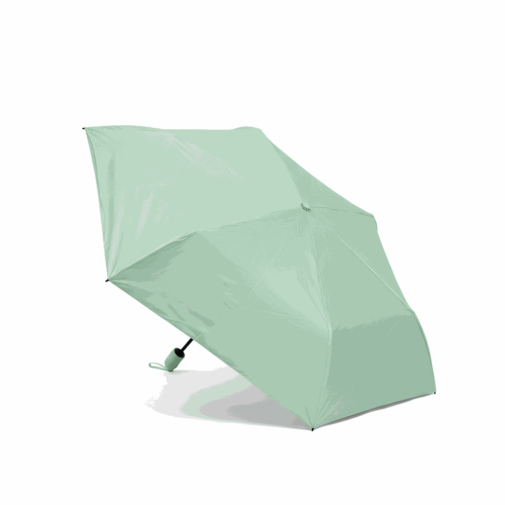 DripVault Umbrella with pink pongee canopy and sturdy 6-rib frame, fully automatic open-close, compact foldable design for all-weather protection