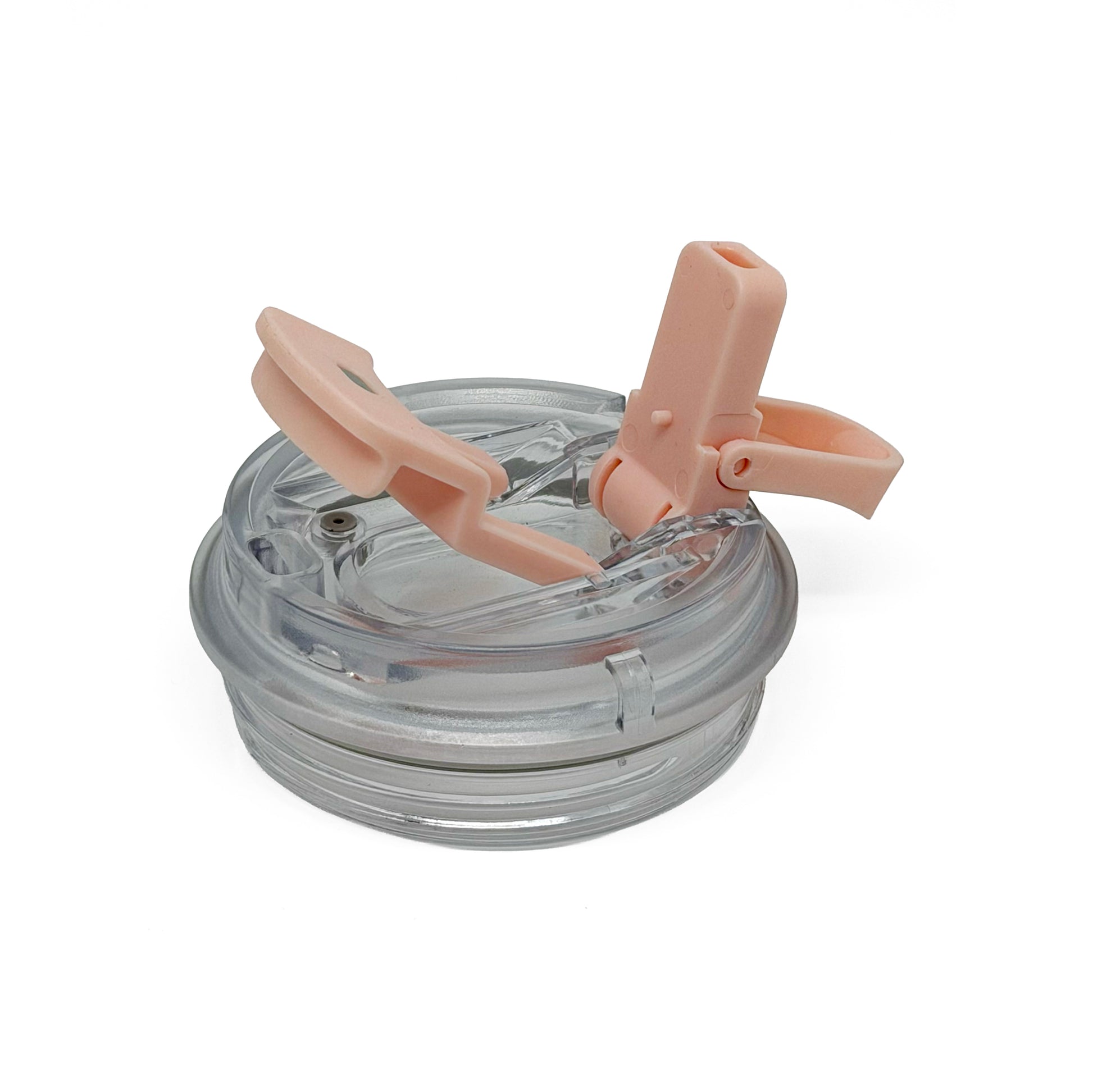 NertZ.in Nertz Groove transparent lid with two light pink flip-top closures