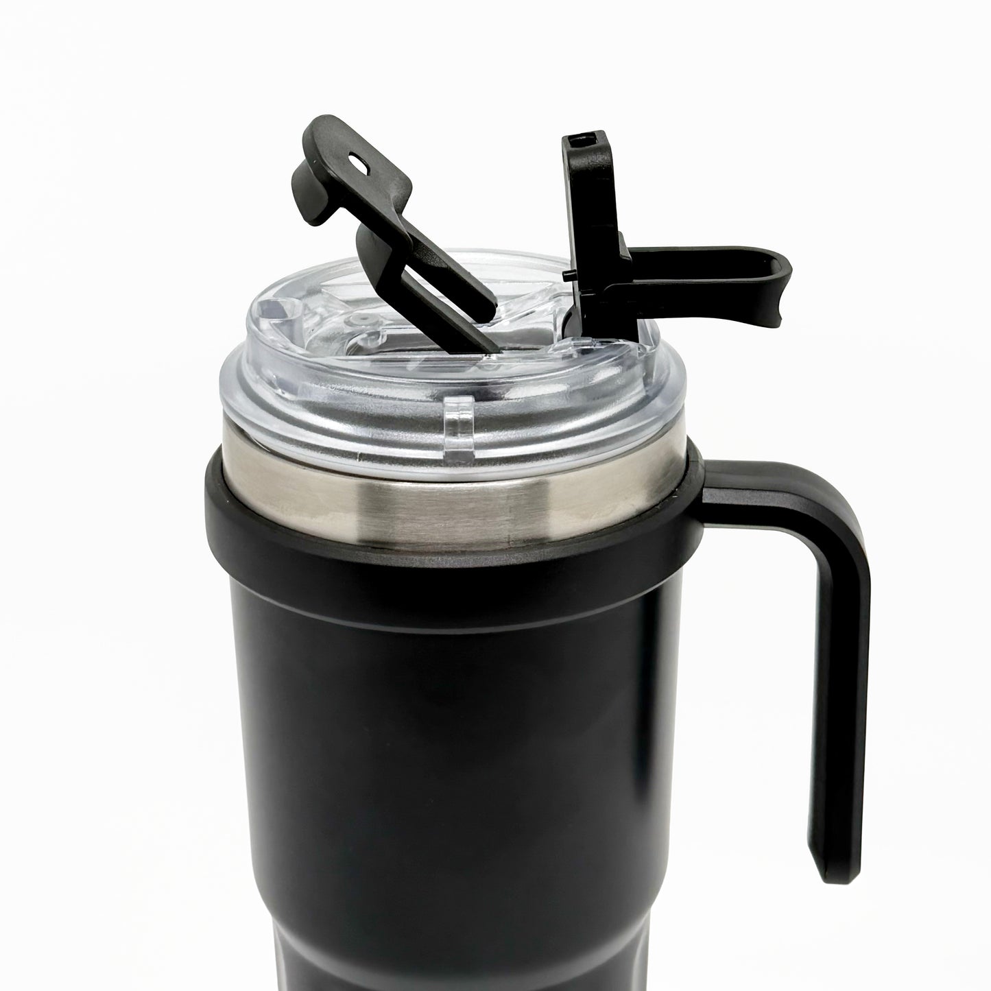 NertZ.in Nertz Groove black tumbler with clear lid and black handle