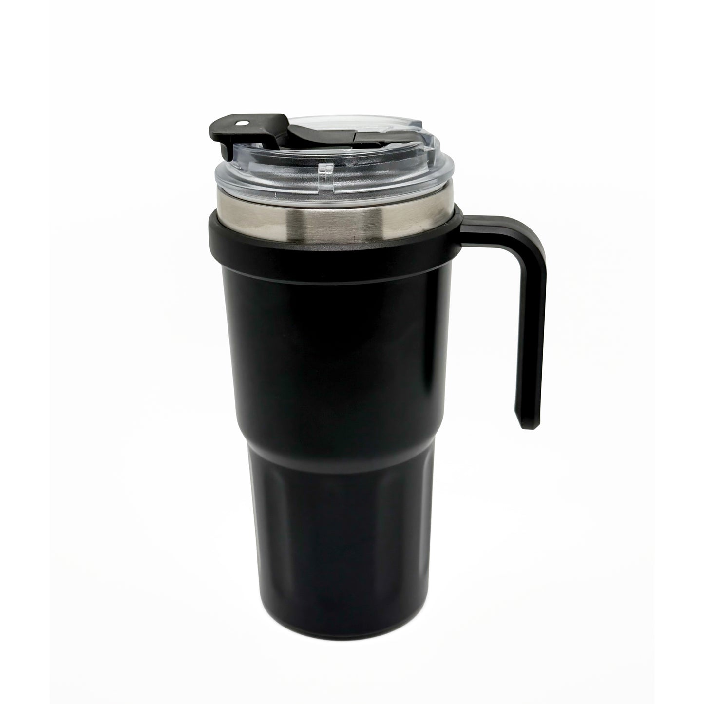 NertZ.in Nertz Groove black tumbler with handle and clear lid