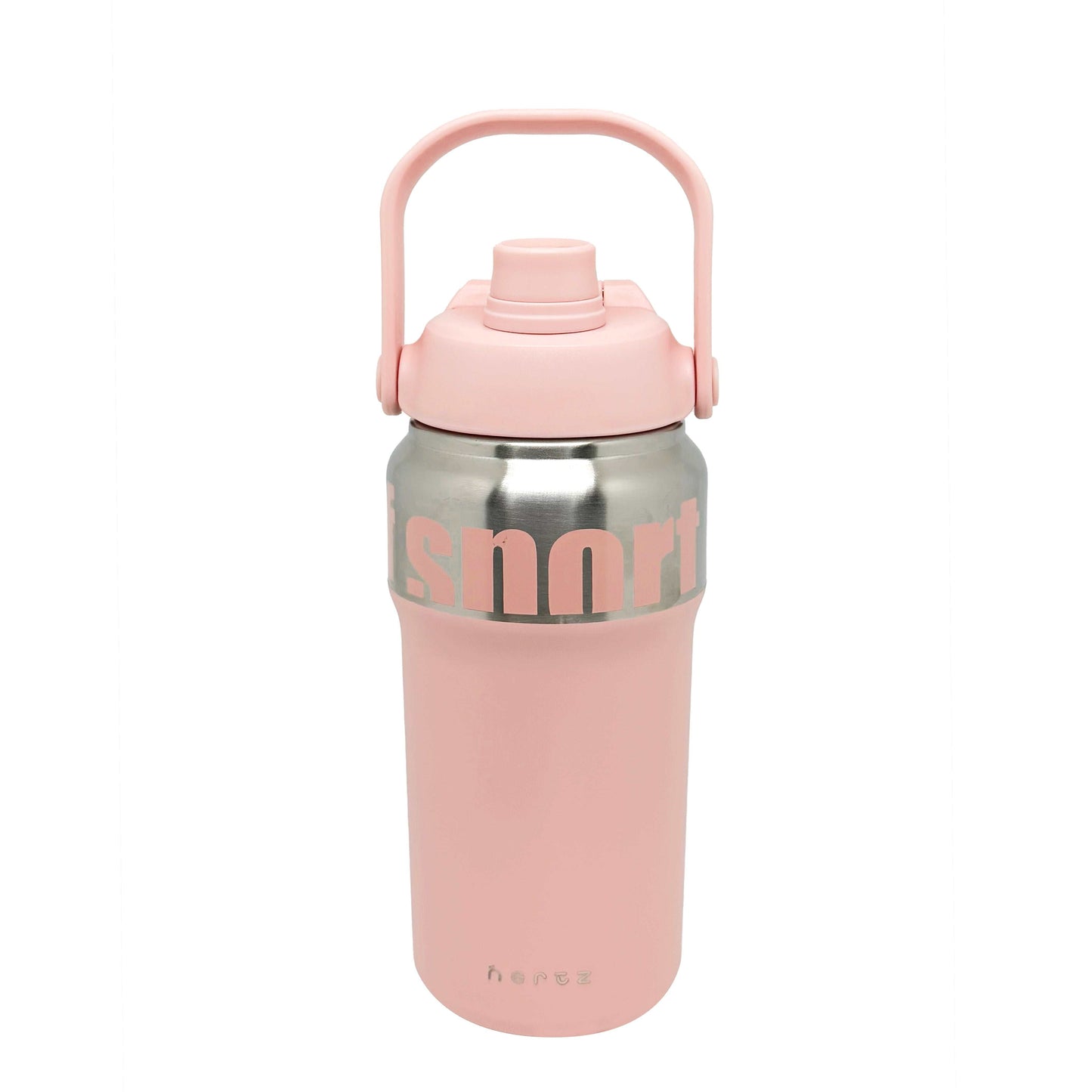 Max Steel bottle black stainless steel with twist lid and carry loop for gym and travel