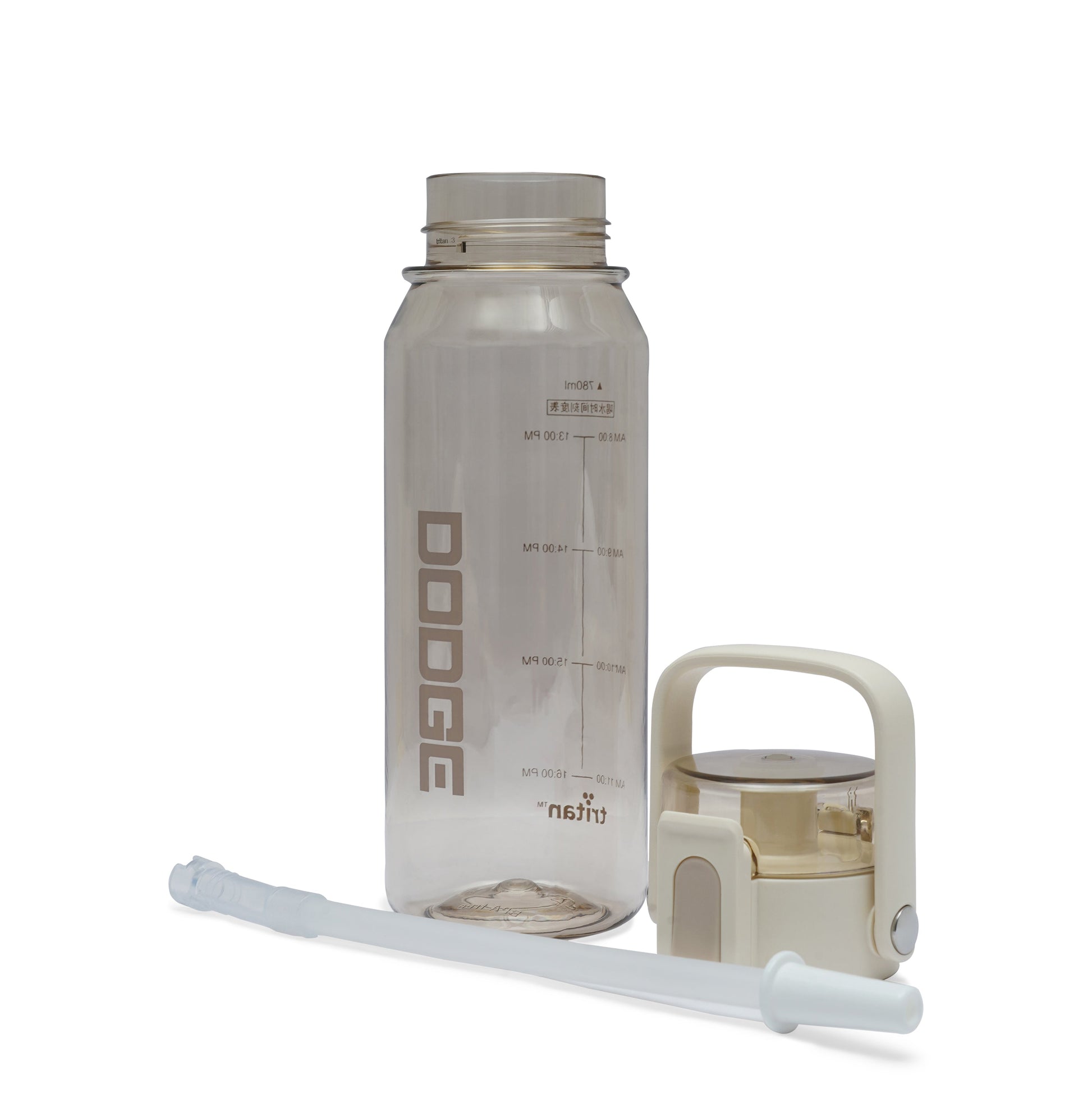 Dodge Pulse 780ml pink hydration bottle with flip-top lid and integrated handle