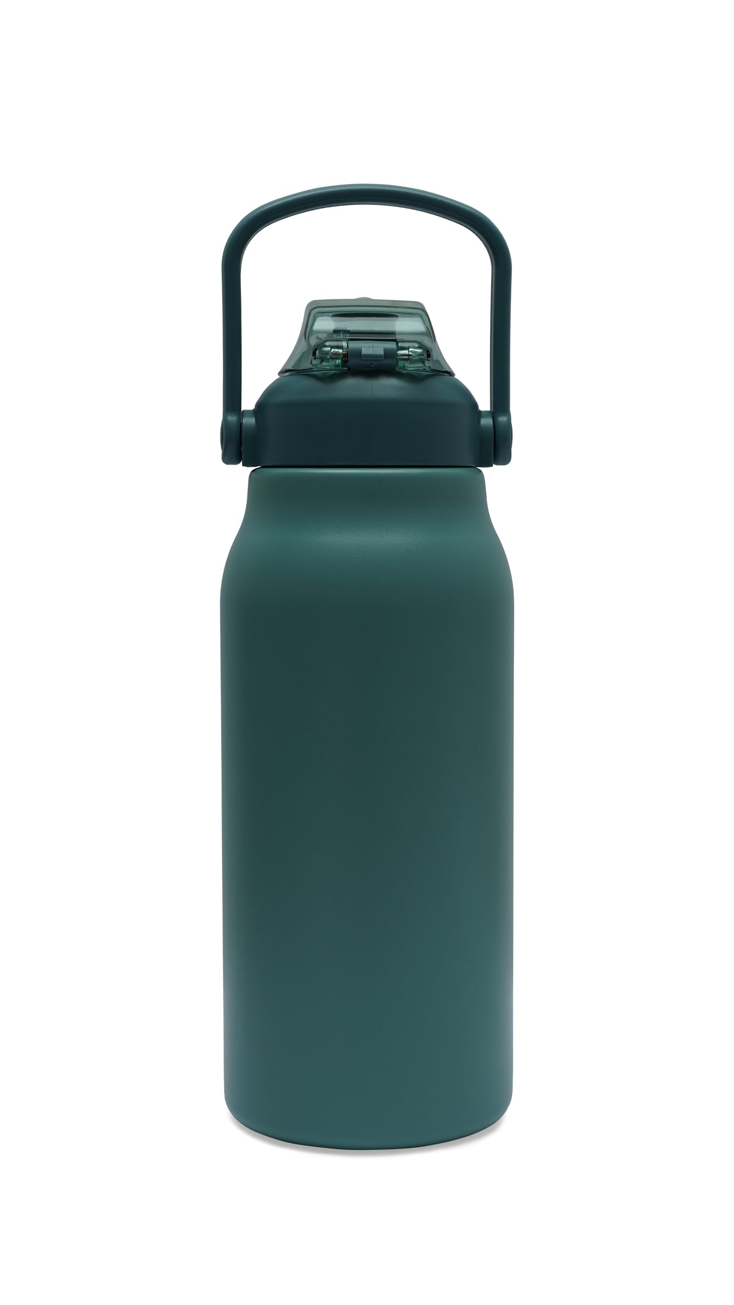NertZ.in Dodge Fitness Charger 1300 water bottle in a dark teal color with a handle and flip-top lid