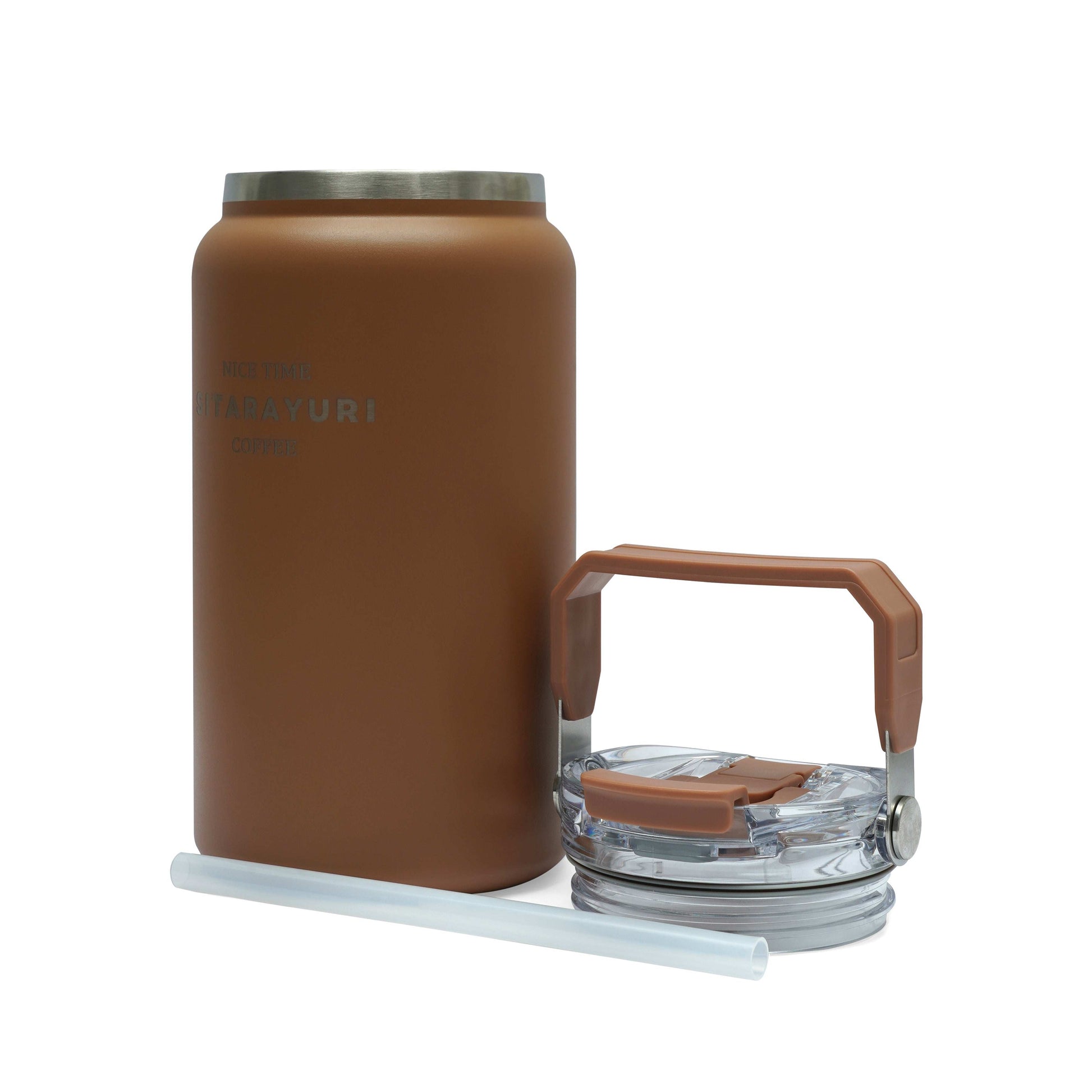 HydroVault water bottle 1200ml stainless steel insulated with spill-proof lid and carry handle
