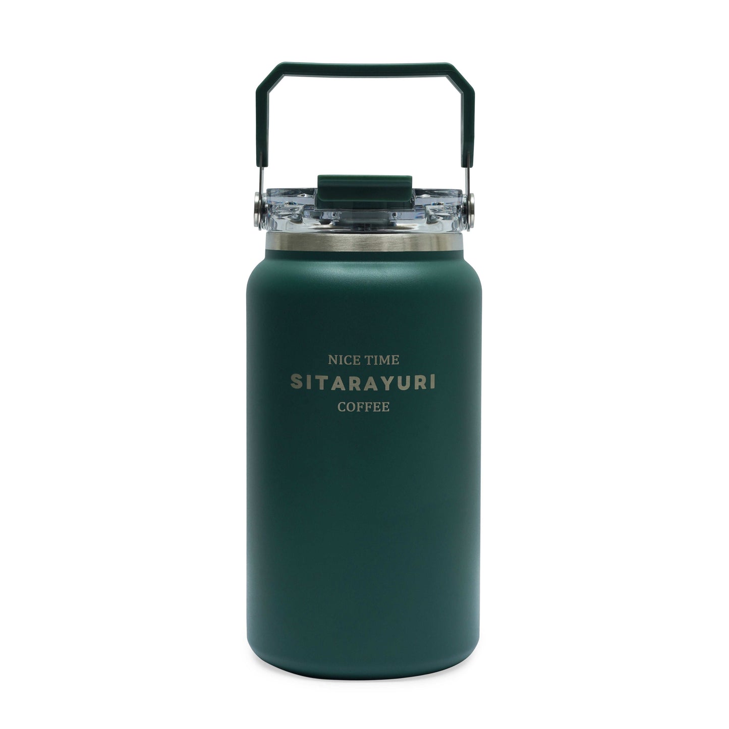 HydroVault water bottle 1200ml stainless steel insulated with spill-proof lid and carry handle