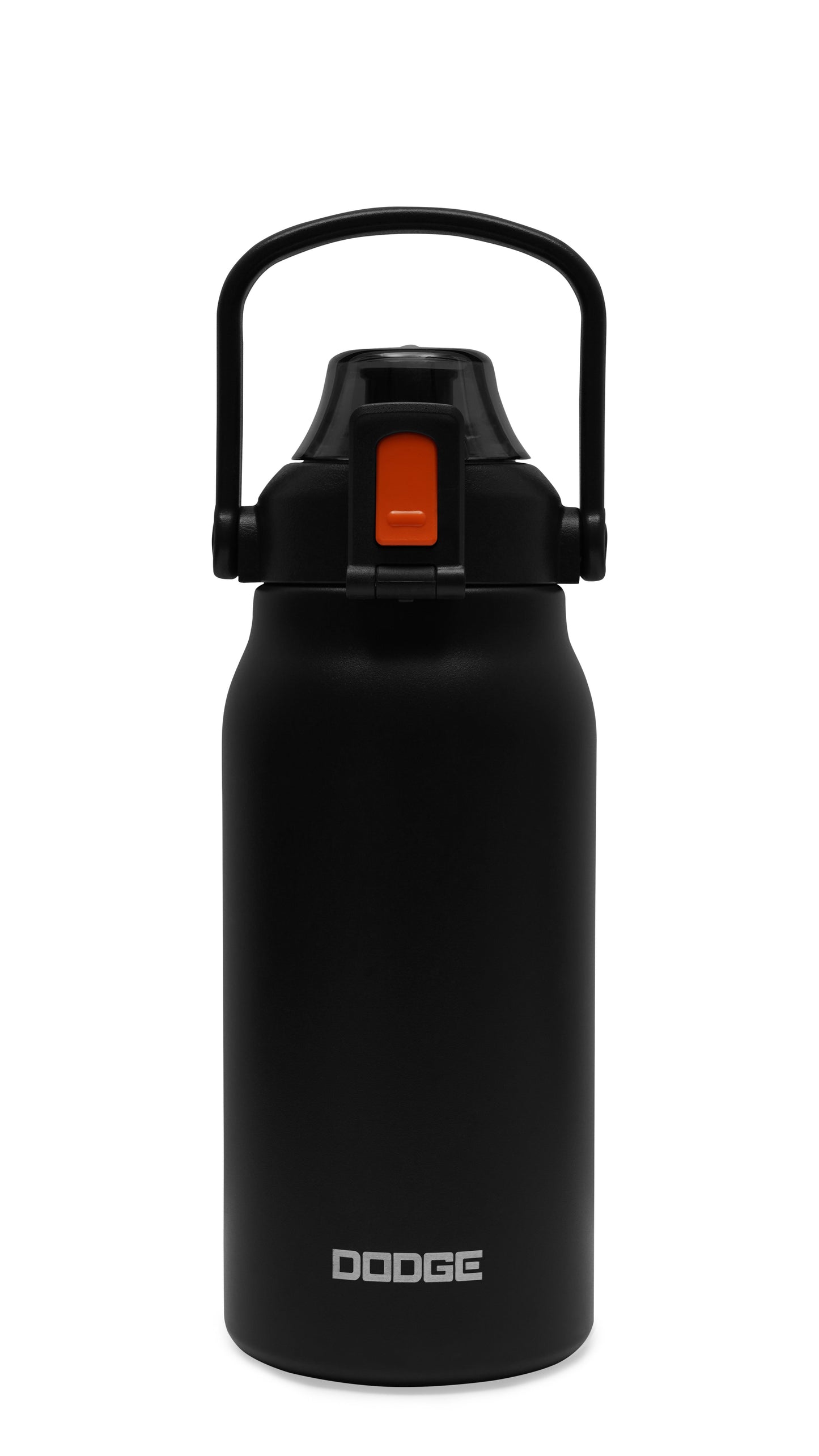 Dodge Fitness Charger 1700ml stainless steel vacuum insulated water bottle with flip-top lid and carry handle