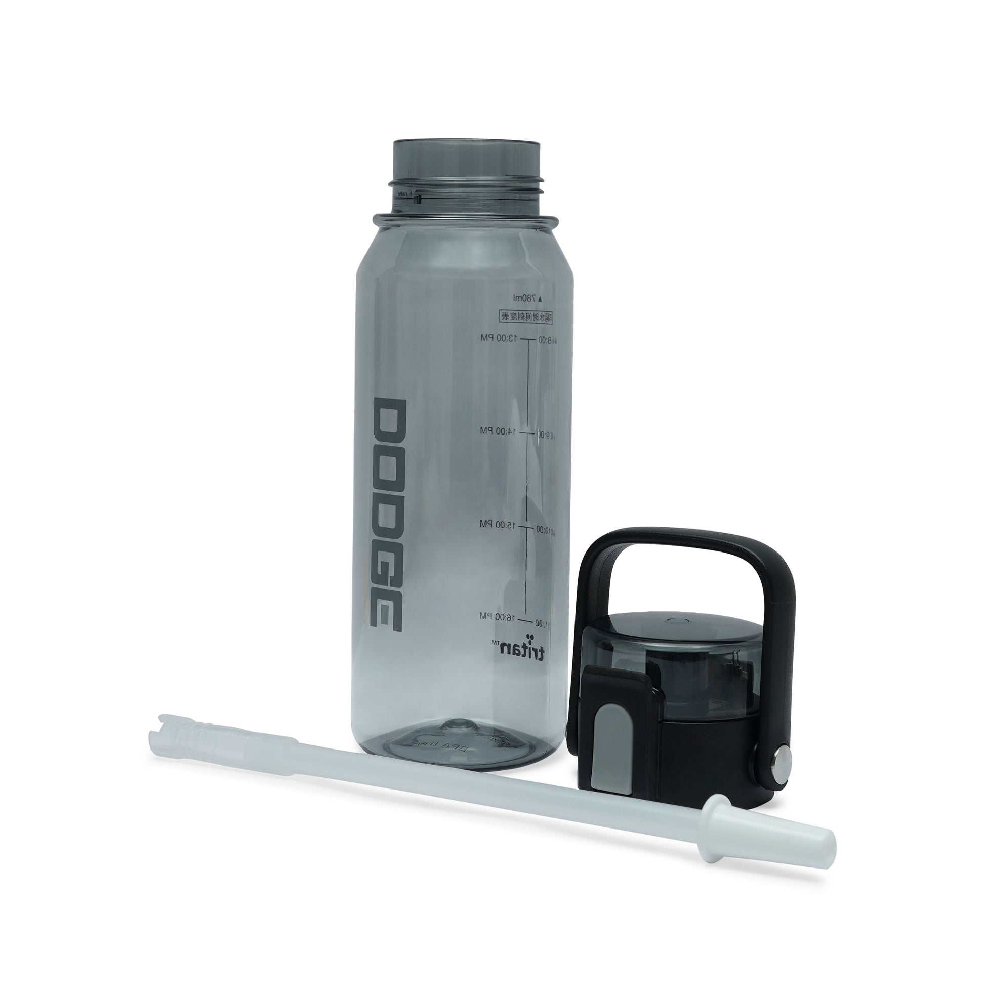 Dodge Pulse 780ml pink hydration bottle with flip-top lid and integrated handle for active living