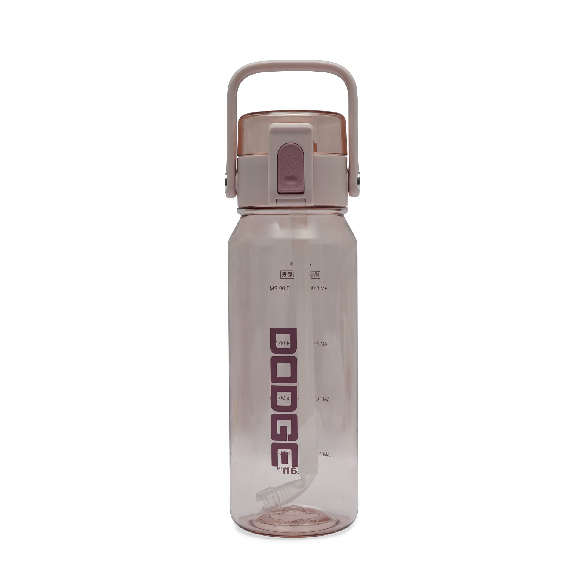 Dodge Pulse 780ml pink hydration bottle with flip-top lid and integrated handle.